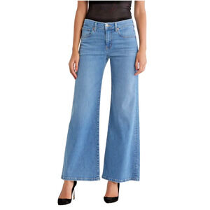 ETICA Romi Mid Rise Wide Leg Jeans 32 Coba Wash Sustainable Denim NWT